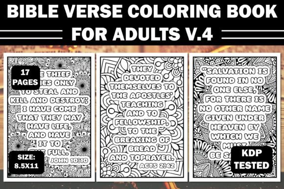 Download Bible Verse Coloring Book for Adults V.4 - Book for adults Collection