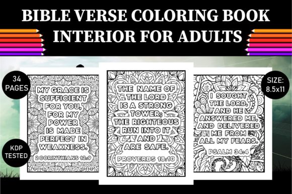 Download Bible Verse Coloring Book for Adults KDP - Book for adults Collection