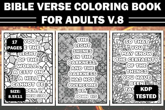 Download Bible Verse Coloring Book for Adults V.8 - Book for adults Collection