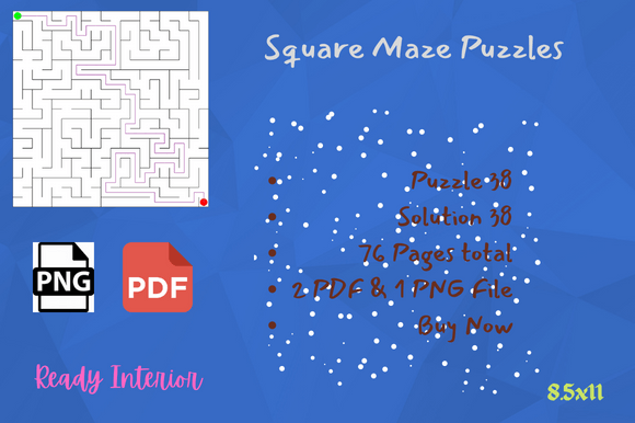 Download Maze Puzzles Activity for Kids Book KDP - Premium Resources