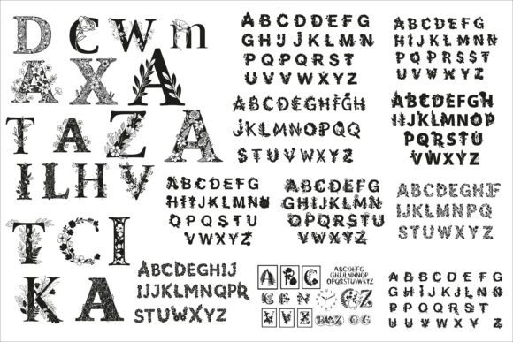 Download Beautiful Flower Alphabet Set Floral - Beautiful flower Collection