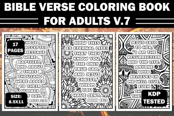 Download Bible Verse Coloring Book for Adults V.7 - Book for adults Collection