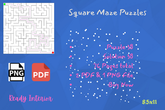 Download Maze Puzzles Activity for Kids Book KDP - Premium Resources