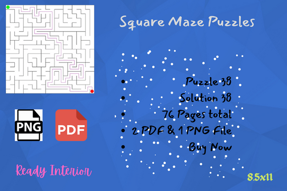 Download Maze Puzzles Activity for Kids Book KDP - Premium Resources