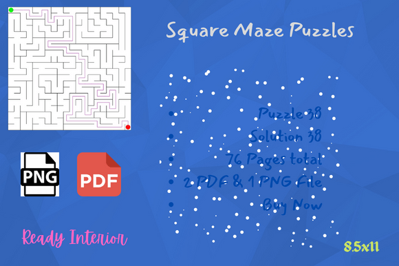 Download Maze Puzzles Activity for Kids Book KDP - Premium Resources