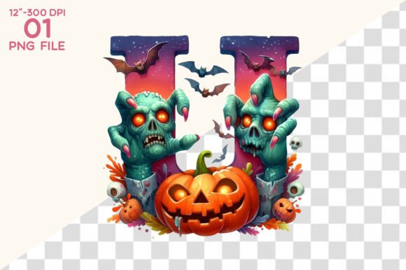 Download Halloween Alphabet Sublimation Clipart - Premium Resources