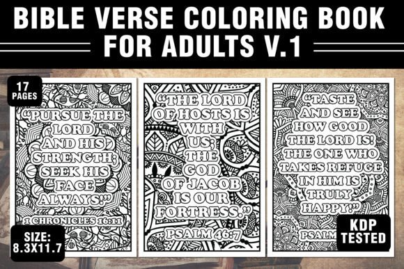 Download Bible Verse Coloring Book for Adults V.1 - Book for adults Collection